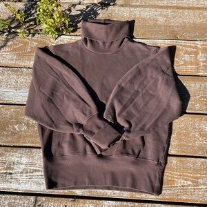 AGOLDE Balloon Sleeve Turtleneck Pullover